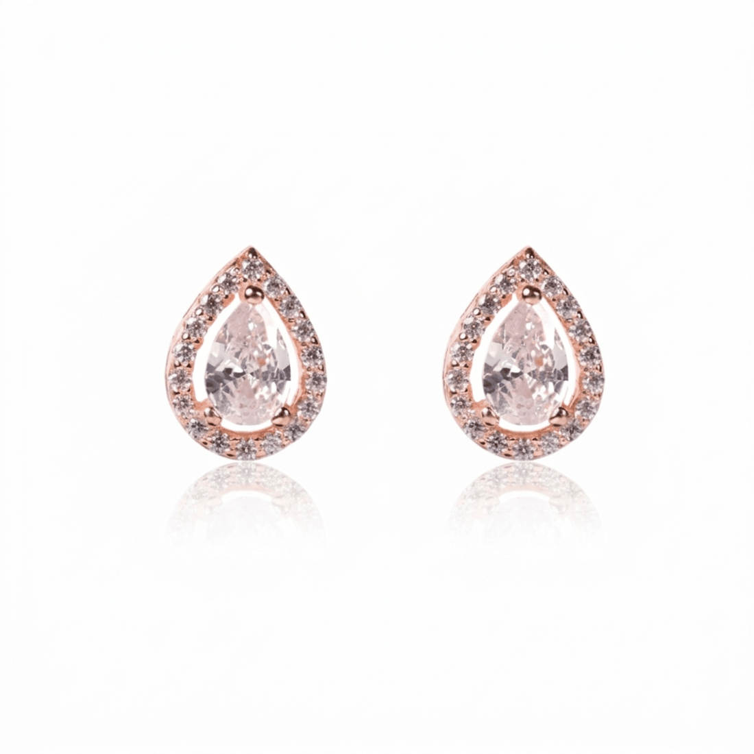 Amelisse Teardrop Radiance Silver Earrings