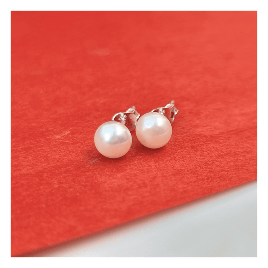 Silver Water Pearl Earrings