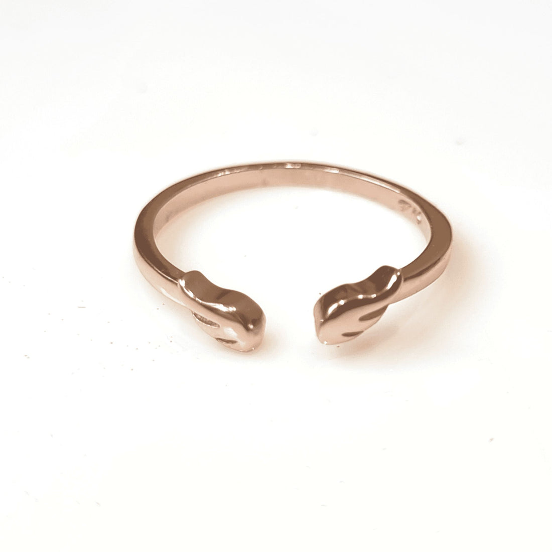 Rose Gold Minimal Angel Ring