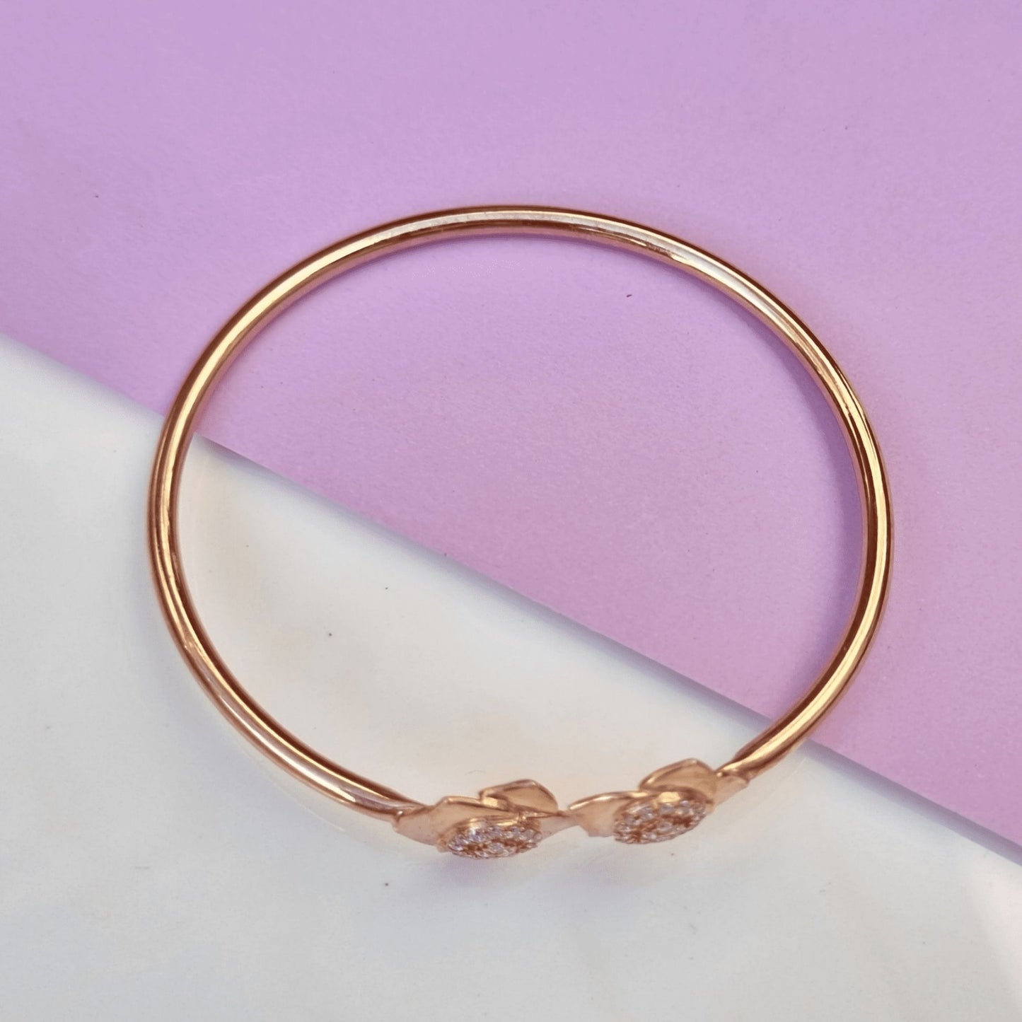 Rose Gold Dual Flower Bracelet