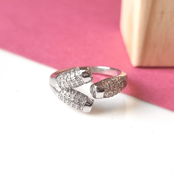 Two Tone Audrey Ring