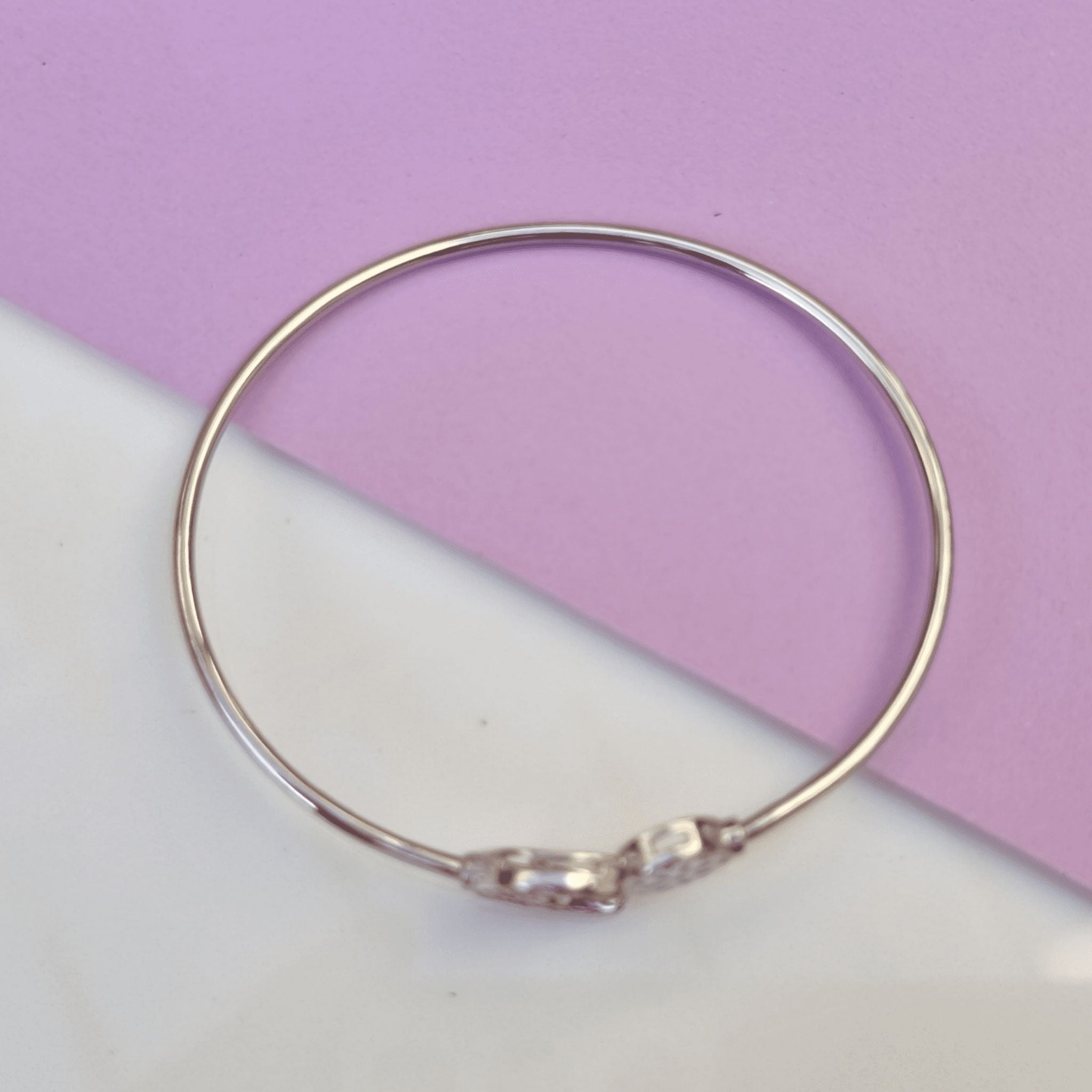 Sterling Silver Star Crescent Moon CZ Fashion Charm Bracelet #B339-01 –  BERRICLE