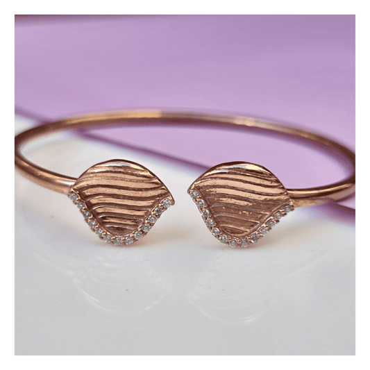 Rose Gold Leaf Bracelet