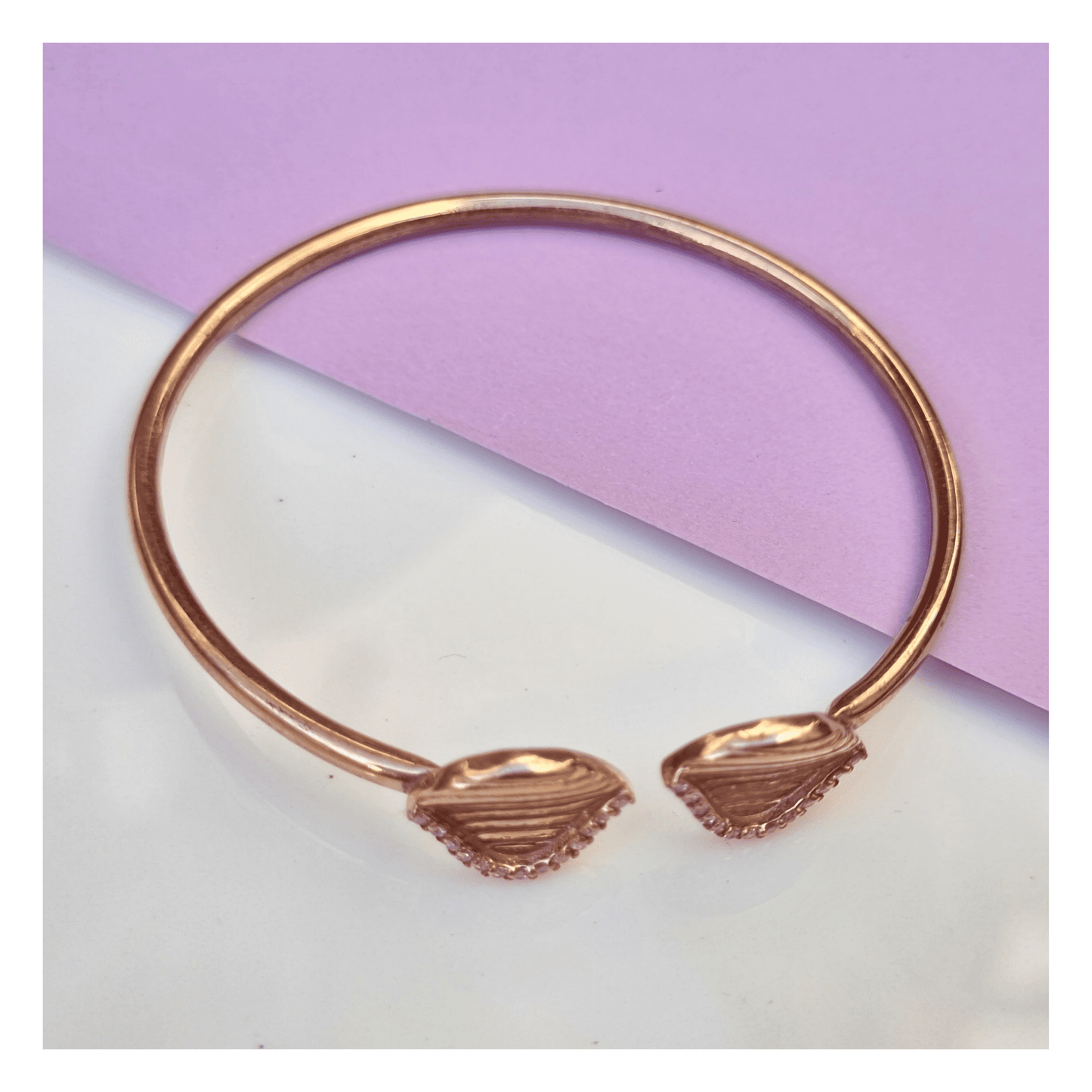 Rose Gold Leaf Bracelet