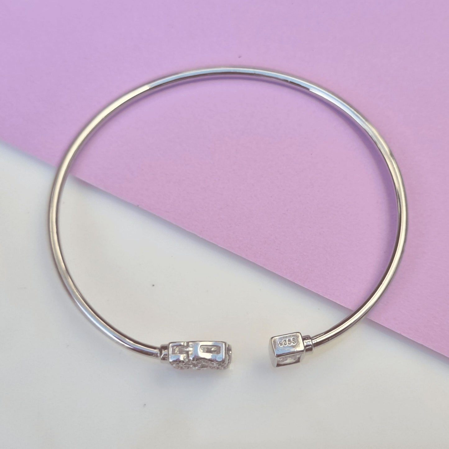 Silver Swastika Bracelet