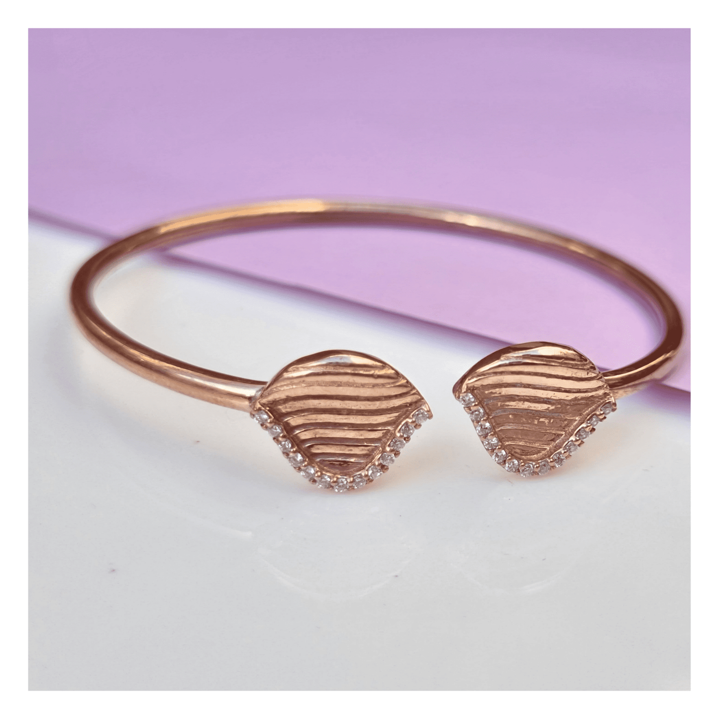 Rose Gold Leaf Bracelet