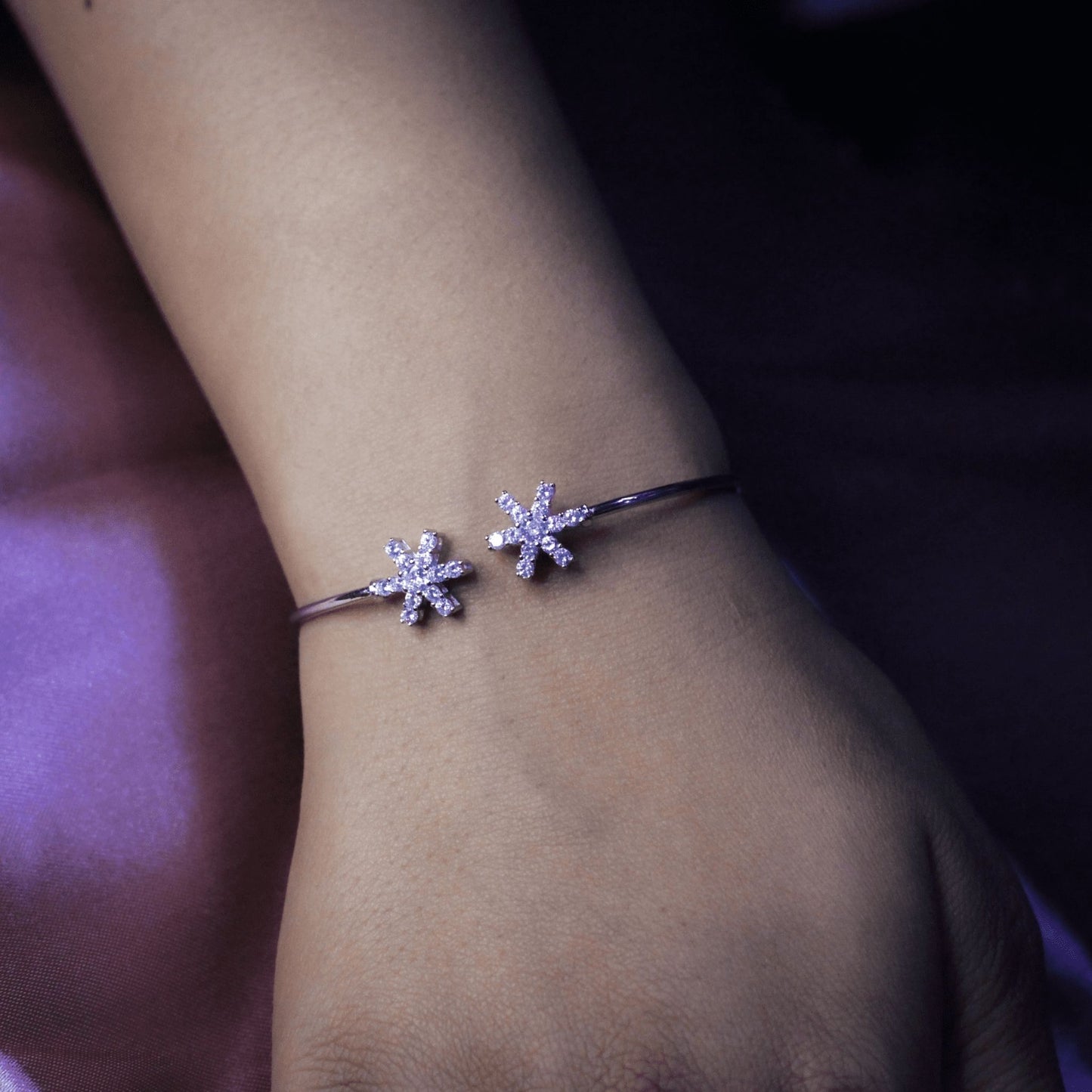 Silver Dual Star Bracelet