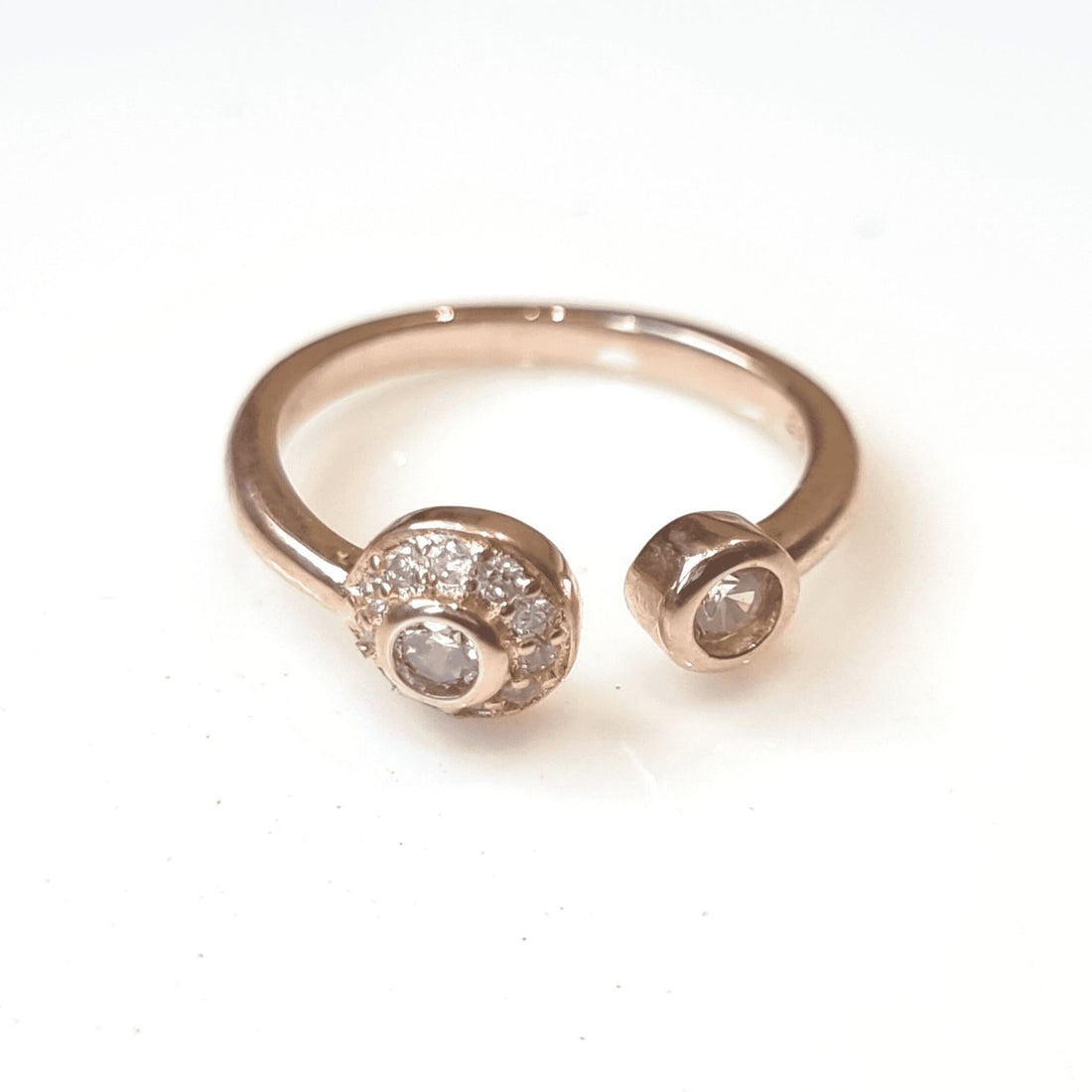 Rose Gold Dual Circle Ring