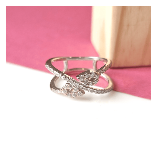 Two Tone Infinity Ring